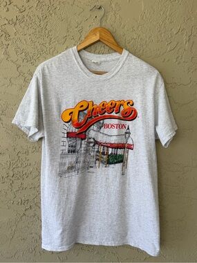 Cheers Boston Graphic T-Shirt Heather Gray